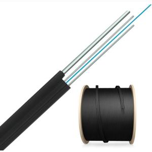 Indoor FTTH Fiber Optic Drop Cable 2 4 6 8 12 16 24 Core With LSZH Jacket