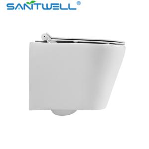 European Standard Ceramic Rimless wall-hung toilet P-trap180mm