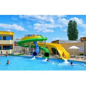 Water Playground Sports Swimming Pool Equipment Toy Fiberglass Tube Slide