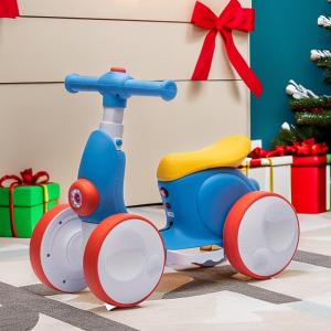 Battery-Powered Children's Balance Car with Remote Control and Bubble Blowing
