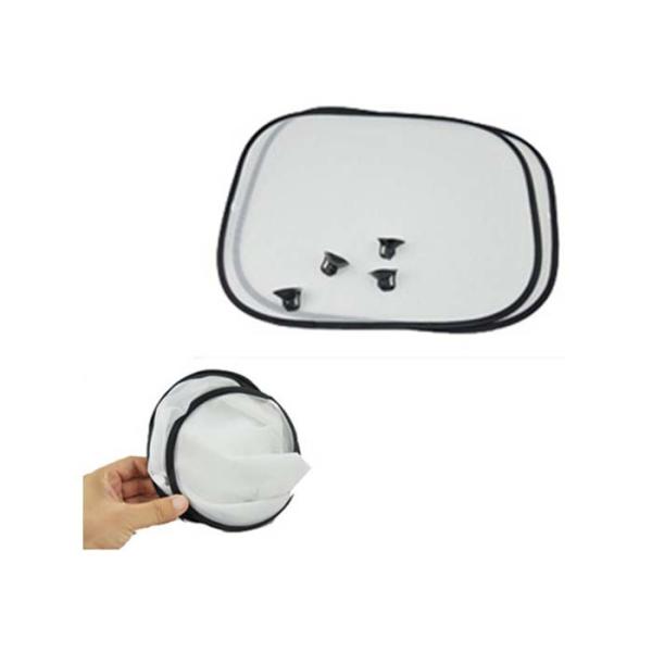 Blank Anti Ultraviolet Sublimation Car Sun Shades With 4 Suckers Custom Car Window Shades