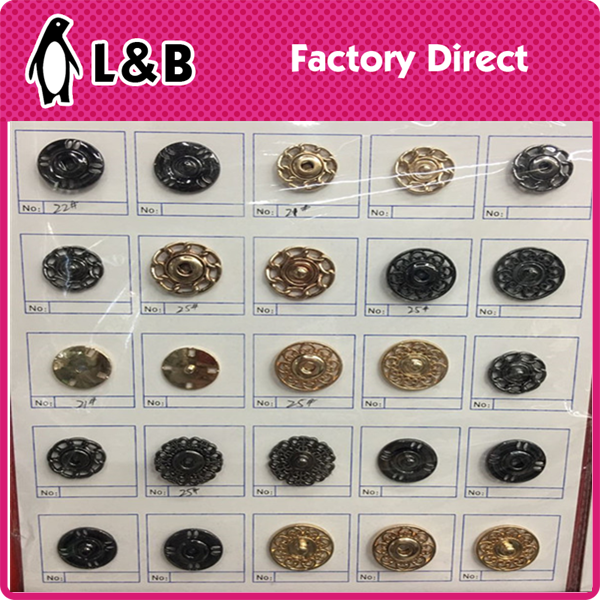 2020 High quality new design fancy metal alloy press sewing snap buttons