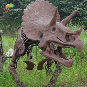 Quality Road Decoration Dinosaur Triceratops Skeleton for sale