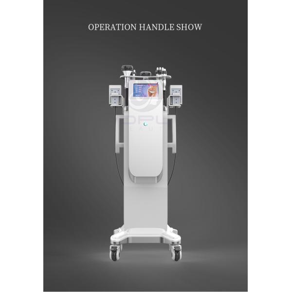Standing Cavitation Rf Vacuum Machine , Cellulite Reduction Machine 300W