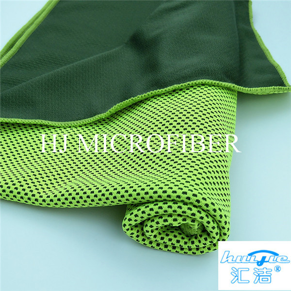 Green Color Microfiber Cleaning Cloth Cooling Towel Bath & Beach Towel small microfiber cloth