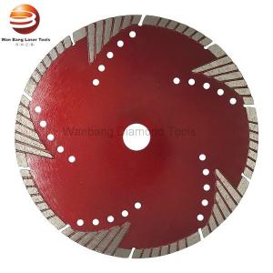 Sintered Turbo Concrete Cutting Saw Blade With Triangle Protective Teeth
