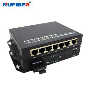 7 RJ45 +1 fiber port SC/FC/ST Optional TX To FX Fiber Ethernet Switch Store
