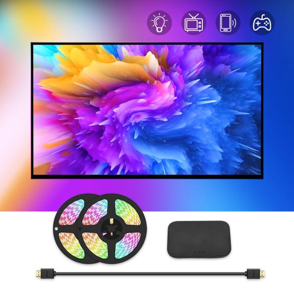 Buy New HDMI Sync Screen Lighting Kit For TV Box Smart Ambient PC Backlights WiFi RGB LED Strip Lights Dream Color tv led strip at wholesale prices