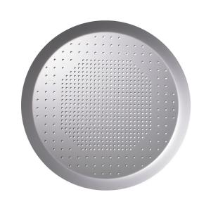 RK Bakeware China-Hard Coat Anodized Perforated Thin Crust Pizza Pan for Pizza