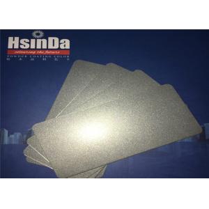 Chemicals Resistance Metallic Silver Powder Coat Good Mechanical Performance