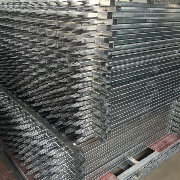 Galvanized Steel Spear Picket Top Tubular Garrison Australia Steel Fence