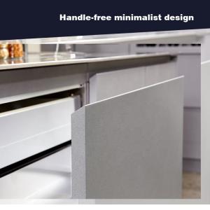 Durable Metal Modular Stainless Steel Kitchen Cabinet Lacquer Painting