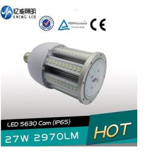 Quality 130LM/W E27E40 27W led street light led corn lamp led high bay light led bulb smd5630 cri&gt;80 3 years warranty CE ROHS for sale
