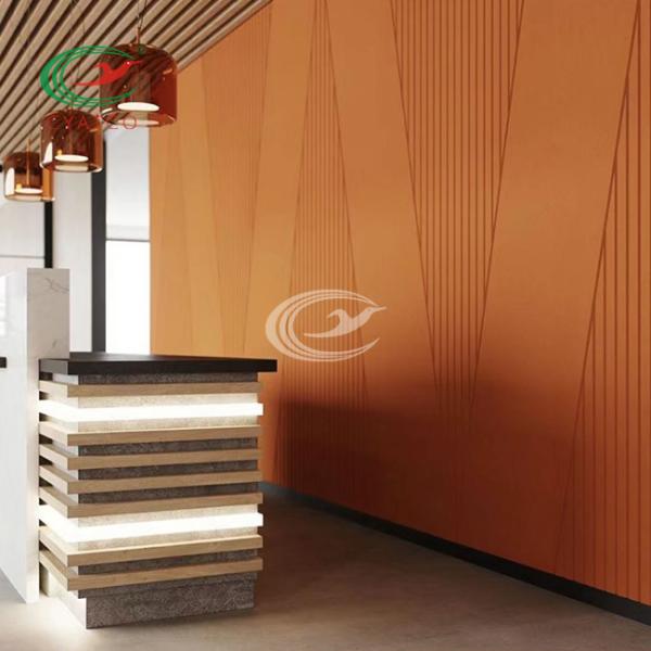 Buy Harmless PET Felt Wall Panels Flameproof High Density For Office at wholesale prices