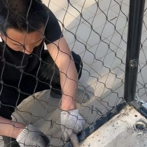 SS316L Flexible Stainless Steel Cable Mesh For Sports & Playground Spaces