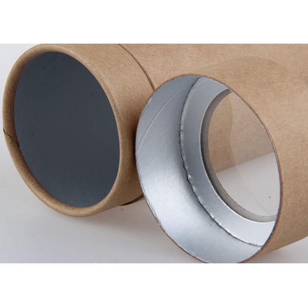 SGS Cylinder Paper Composite Cans Packaging With Plastic Window In The Cover