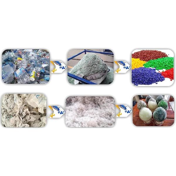 PE Film Extruder Machine Waste PVC Pipe PP Bag PET Bottle Plastic Recycling Machine