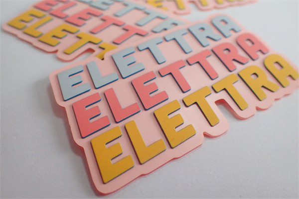 Buy PVC TPU Custom Silk Screen Printing Labels With 3 Pantone Colors at wholesale prices