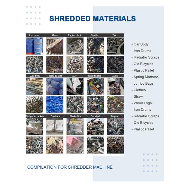 Scrap Car Shell Crushing Recycling Line Engine Block Crusher Machine Aluminum Wheel Rim Shredder for Sale