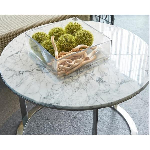 stone top polished stainless steel metal side table/End table/coffee table/C table, hotel furniture,casegoodsTA-0086