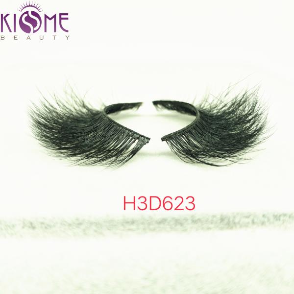 Comfortable Dramatic Natural Looking Mink Lashes Blending Seamlessly H3D623