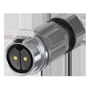 3 Pin Plastic Waterproof Power Connector IP68 PA66 Nylon Metal Circular Plug