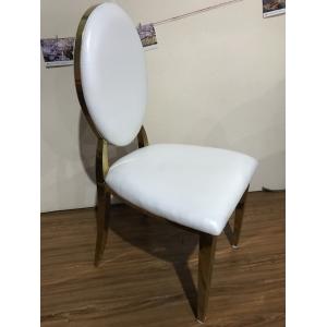 Fully Gold Plated 99cm Brushed Stainless Dining Chairs