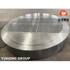 A516 GR.70N STATIONARY carbon steel TUBESHEET HEAT EXCHANGER PART