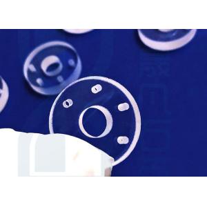 Laser Drilling Round Clear Fused Silica Wafer With Hole