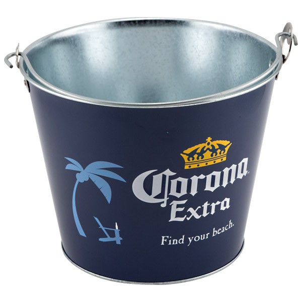 DADI Graphic Design 5L Tinplate Ice Bucket Cooler Tub Galvanized Wine Bucket for 6 Bottles Beer