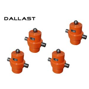 One Way Dump Truck Hydraulic Cylinder , Single Acting Telescopic Hydraulic