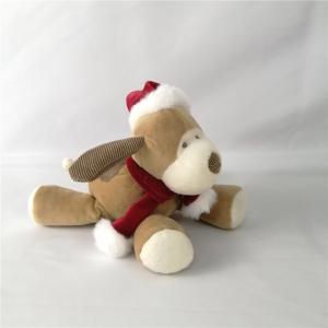 Child Friendly Christmas Plush Toys Plushy Brown Christmas Stuffed Animals