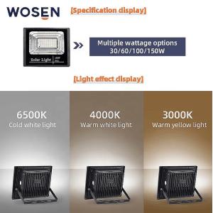 SMD3030 Solar Floodlight Outdoor 100W 60w LED Floodlight Waterproof