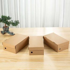 Mailing 1800gsm CCNB Shoe Packaging Box Brown Corrugated Paper