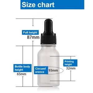 Skincare 2 Oz Frosted Dropper Bottles Clear Empty Dropper Bottles