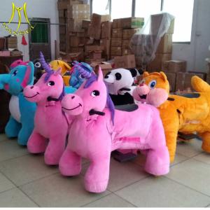 Hansel rideable animal on toys for mall ride plush electrical animal toy cars