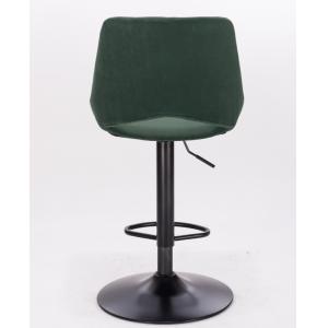 Counter Height Adjustable Bar Stool Chair Velvet Swivel Bar Stools With Black