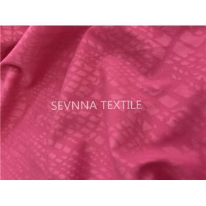 Soft Retro Lining Nylon Lycra Activewear Knit Fabric Gym Training Rose Red