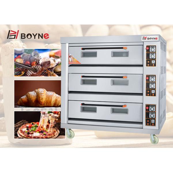 Hotel Kitchen Bakery One Deck 3 Tray Gas Bake Oven Pizzeria Ovan Max temp 400 Degree