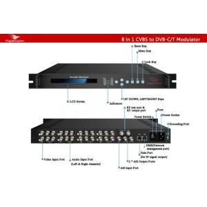 8 In 1 CVBS to DVB-C/T Modulator
