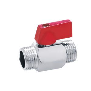 China 1/2 3/8 1/4 Brass Ball Valve Chrome Plated With Aluminium Handle on sale