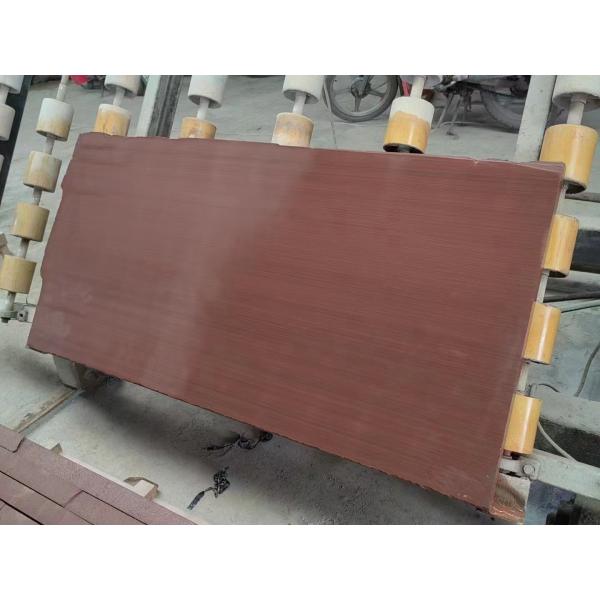 Red Wood Veins Sandstone Wall Cladding Polished Environmental Friendly