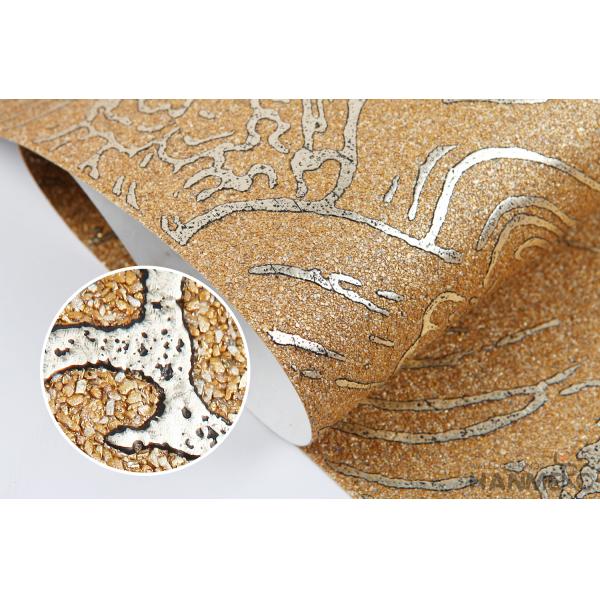 Nightclub Wallpaper Decoration Bronzing Plant Fiber Particle Golden Color