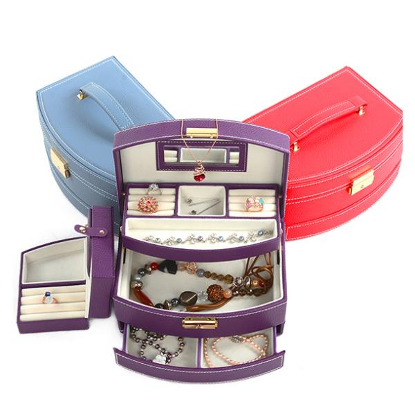 No Moq Custom Gift Leather Jewelry Box For Jewelry Display Lightweight