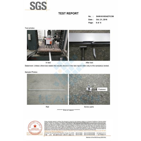 Flat Cement Aluminum Solar Panel Mounting System 45 Degree Ground MGAS-II