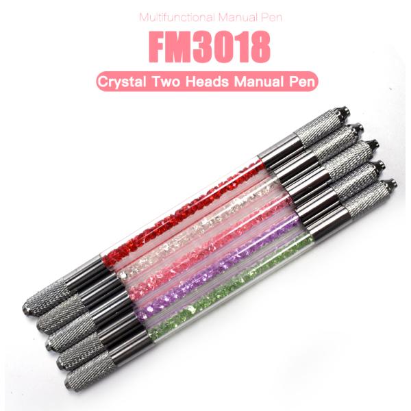 Double Side Head Tattoo Microblading Pen Tattoo Machine Eyebrow Microblading Pens for Permanent Makeup Tattoo Supplies