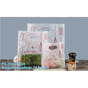 Custom logo HDPE/LDPE Die Cut Patch Handle Custom Plastic Merchandise Retail