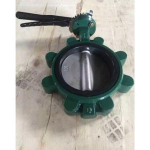 8 inch DN200 PN16 Ductile Iron Body Disc SS410 Stem Rubber Seat Bore Head Wafer