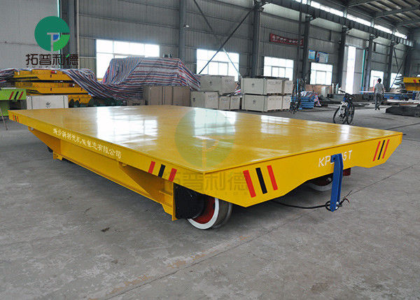 45MT Cable Reel Powered Industrial Motorized Transfer Trolley with Lifting Deck