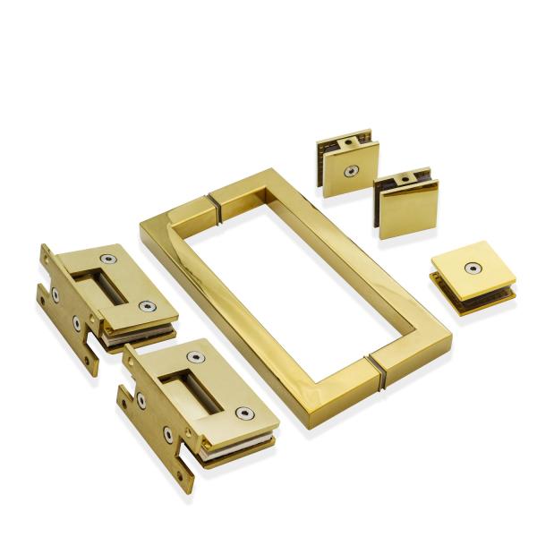 Long Life Square 90 Degree Stainless Steel Polishing Soft Close Shower Screen Glass Pivot Door Hinges